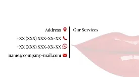 Make-up artist's business card template