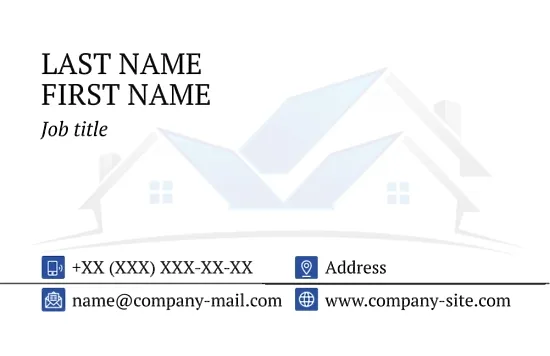 Architect's business card template