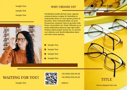 Optics Salon booklet template