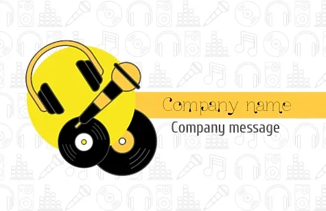 DJ's business card template