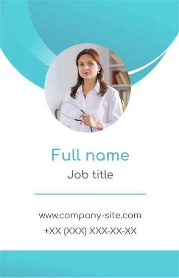 Doctor's business card template