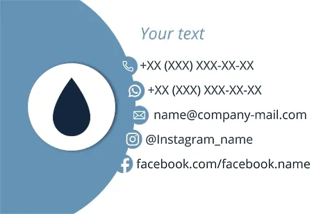 Water Delivery business card template