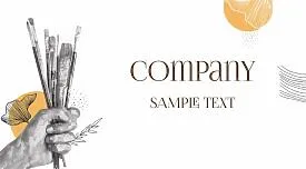 Artist's business card template