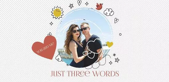 Mug template for lovers