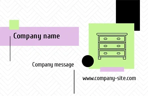Furniture maker's business card template