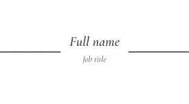 The template of a concise simple business card