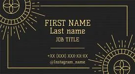 Tarologist's Dark business card template 