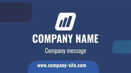 Template for a universal strict business card