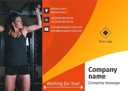 Fitness club booklet template
