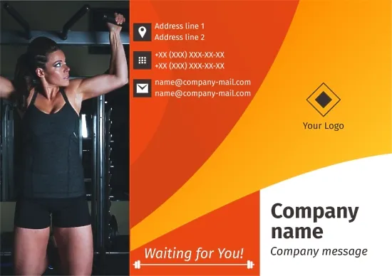 Fitness club booklet template