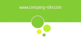 Abstract business card template with circles