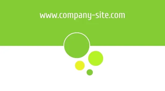Abstract business card template with circles
