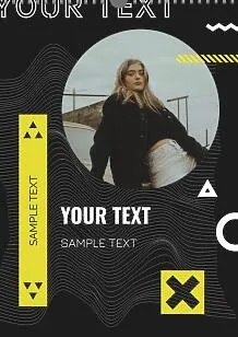 Calendar template with personal photos
