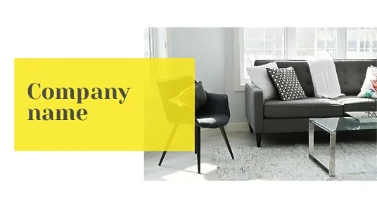 Furniture salon business card template