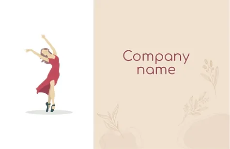 Dance Studio business card template