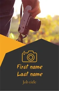 Photographer's business card template