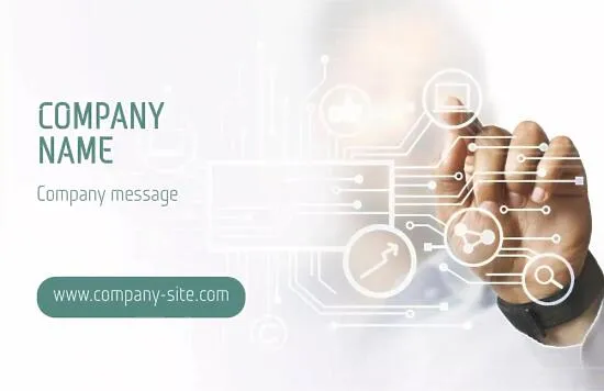 IT specialist business card template