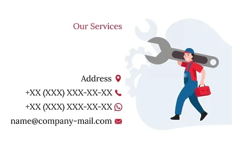 The master's business card template