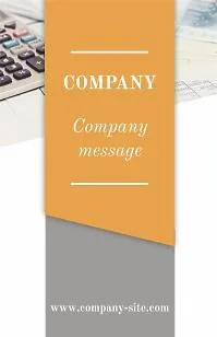 Accountant's business card template