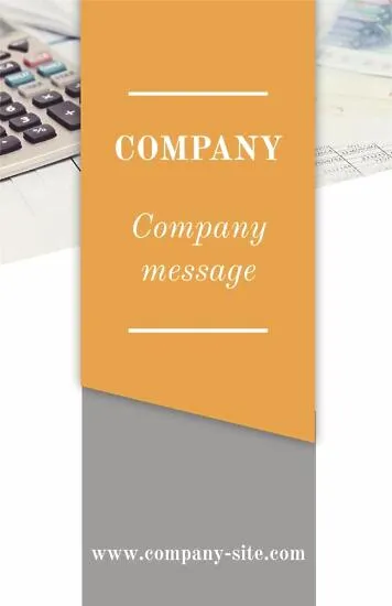 Accountant's business card template