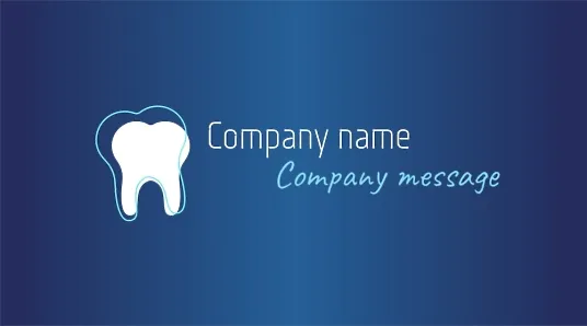 Dentist's business card template