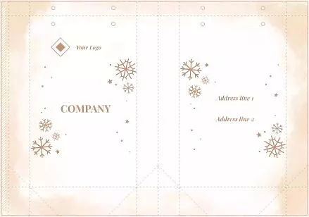 Vintage package template for the New Year