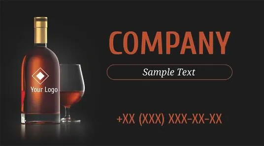 Alcohol store business card template