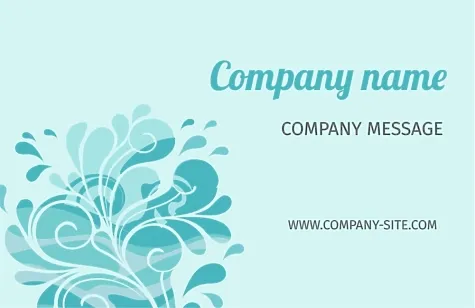 Drinking Water supplier Business card template