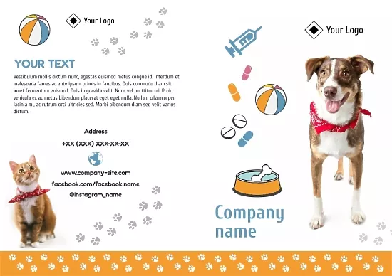 Veterinary Clinic Booklet Template