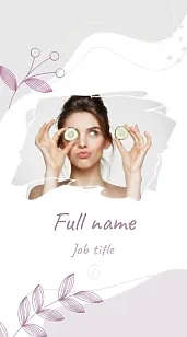 Cosmetologist's business card template