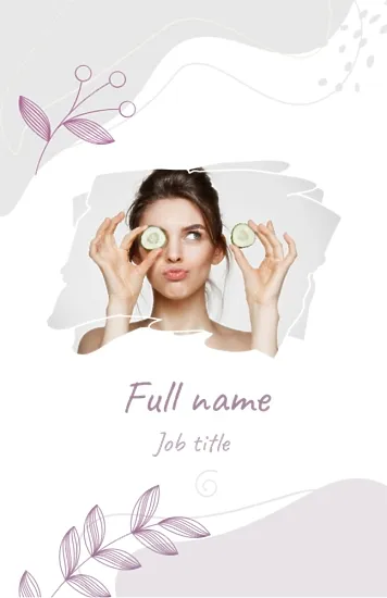 Cosmetologist's business card template