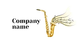Saxophonist business card template