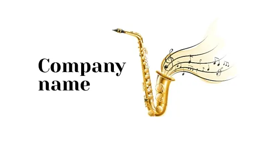 Saxophonist business card template