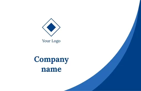Abstract elegant Euro business card template