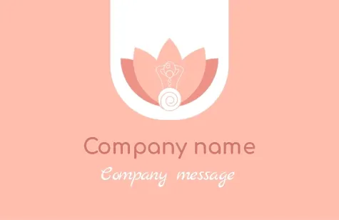 Massage salon business card template