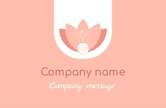 Massage salon business card template
