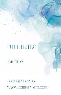 Euro business card template with abstract background