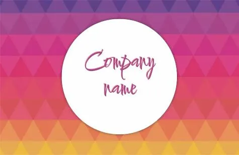 Bright business card template