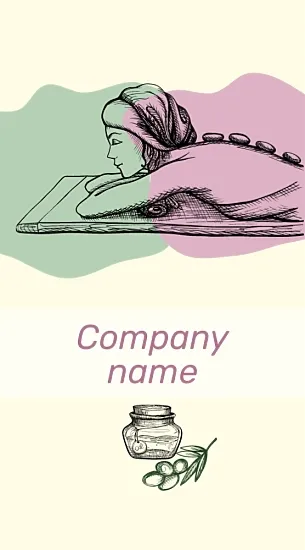 Spa business card template