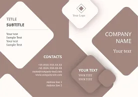 Abstract information Booklet template