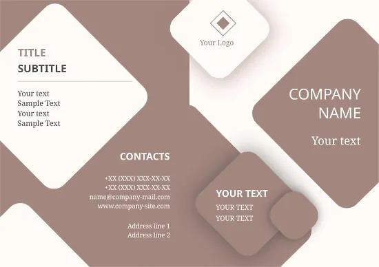Abstract information Booklet template