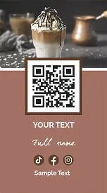 Barista business card template