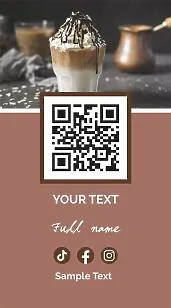 Barista business card template