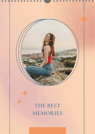 Calendar template with the best memories