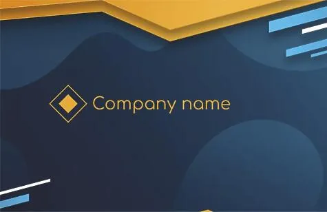 Stylish abstract business card template