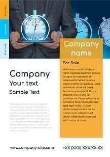 Time Management Training poster Template