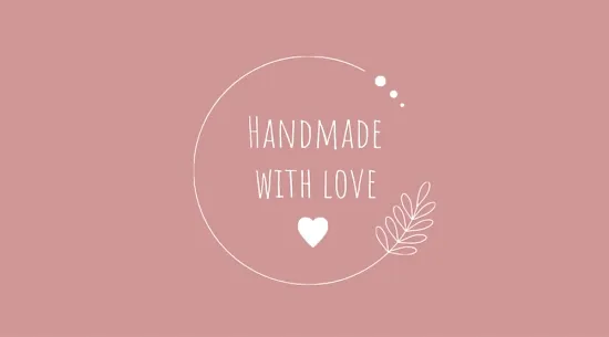 Handmade store business card template