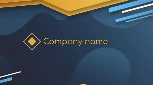 Stylish abstract business card template