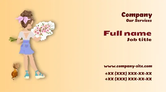 Children's Holidays Agency business card template