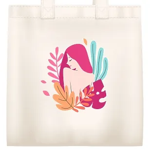 Fabric bag pattern with print